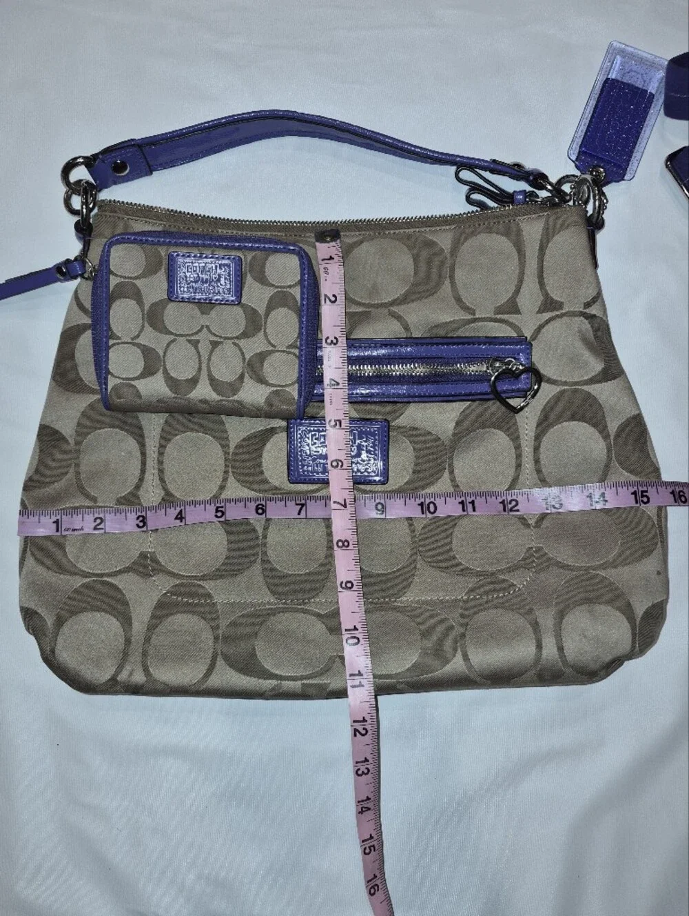 Coach Poppy Hobo Bag And Wallet Set